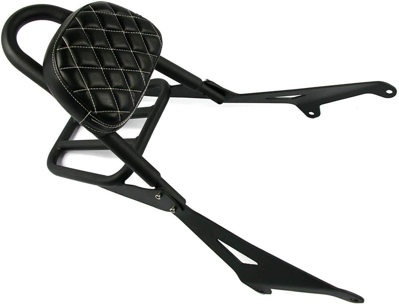 Motorcycle Detachable Backrest Passenger Pad Driver Rider Sissy Bar with Luggage Rack For Yamaha Stryker 1300 XVS1300