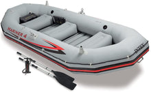 Load image into Gallery viewer, Intex Mariner 4, 4-Person Inflatable Boat Set with Aluminum Oars and High Output Air Pump (Latest Model)
