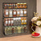 BBBuy 4 Tier Spice Rack Organizer wall mounted Country Rustic Chicken Holder Large Cabinet or Wall Mounted Wire Pantry Storage Rack, Great for Storing Spices, Household stuffs