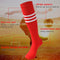 saounisi Unisex Tube Socks Stripe,2 Pairs Knee High Football Soccer Volleyball Baseball Cheerleading Team Socks