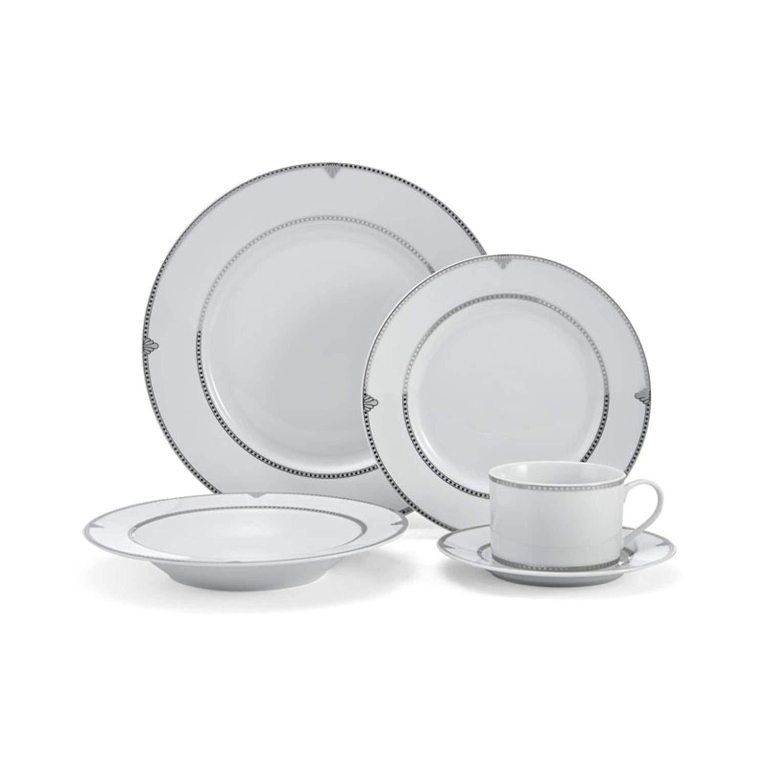 Mikasa 5224199 Platinum Crown 40-Piece Dinnerware Set, Service for 8