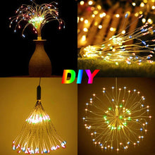 Load image into Gallery viewer, EPIC GADGET Firework Lights Copper Wire LED Lights Battery Operated Fairy Lights with Remote, 8 Modes Starburst Lights, Decorative Hanging Lights for Patio Party
