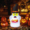 MAOYUE 5ft Halloween Inflatable Ghost Boo Halloween Blow Up Outdoor Halloween Decorations Built-in LED Lights with Tethers, Stakes, Holiday Inflatables for Outdoor, Yard Decorations, Lawn, Party