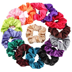 Magigift 15 Pcs Hair Scrunchies Satin Elastic Hair Bands Scrunchy Hair Ties Ropes Scrunchie for Women or Girls Hair Accessories - 15 Assorted Colors Scrunchies