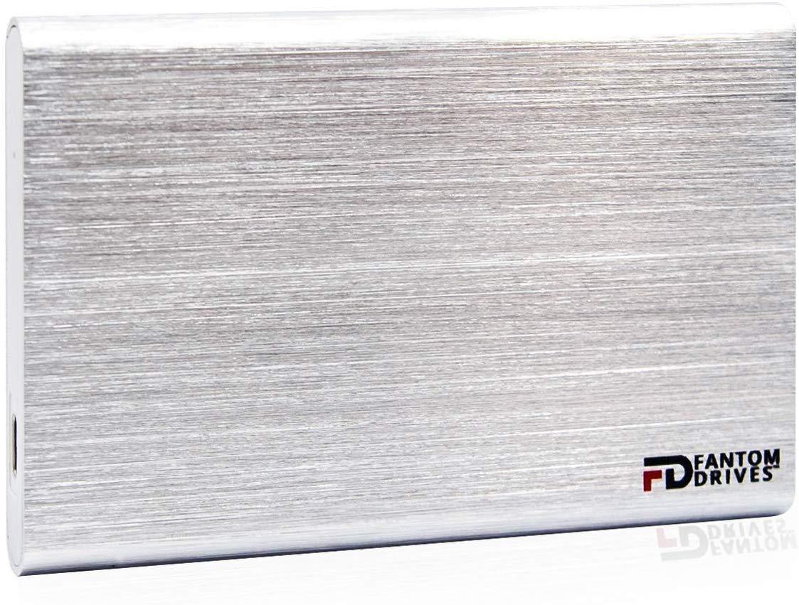 Fantom Drives 2TB Portable SSHD (Solid State Hybrid Drive) - USB 3.1 Gen 2 Type-C 10Gb/s - Black