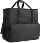 Curmio Desktop Computer Travel Bag, Carrying Case for Computer Tower PC Chassis, Keyboard, Cable and Mouse, Bag Only, Black