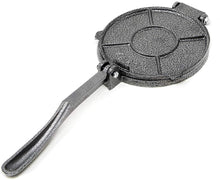 Load image into Gallery viewer, Alpha Living Tortilla Press and Pataconera 7.5 Inch Cast Iron Heavy Gauge Flour Corn Press 50421
