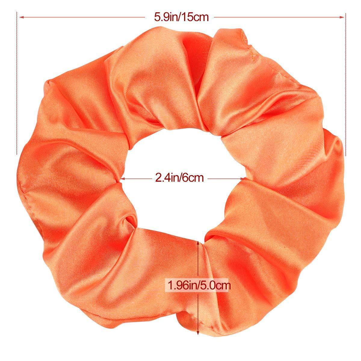 Magigift 15 Pcs Hair Scrunchies Satin Elastic Hair Bands Scrunchy Hair Ties Ropes Scrunchie for Women or Girls Hair Accessories - 15 Assorted Colors Scrunchies