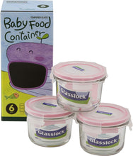 Load image into Gallery viewer, Glasslock 6-Piece Square Baby Box Set, Mini (3 count)
