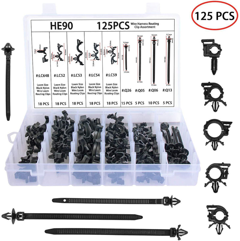 Auto Clips Car Body Retainer Assortment Clips Car Trim Fasteners Clips  Tailgate Handle Rod Clip Push Rivets Plastic 19 MOST Popular Sizes Car Clips  425PCS For GM Ford Chevy Toyota Honda Chrysler 