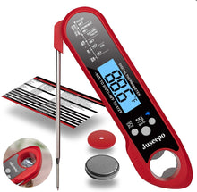 Load image into Gallery viewer, A ALPS Waterproof Digital Instant Read Meat Thermometer - Ultra Fast Thermometer with Backlight &amp; Calibration for Kitchen, Outdoor Cooking, Grill BBQ, and Liquids(Black)
