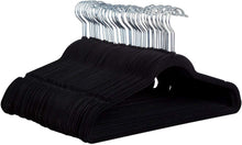 Load image into Gallery viewer, Non-Slip Velvet Hangers - Suit Hangers (50-pack) Ultra Thin Space Saving 360 Degree Swivel Hook Strong and Durable Clothes Hangers Hold Up-To 10 Lbs by ZOBER
