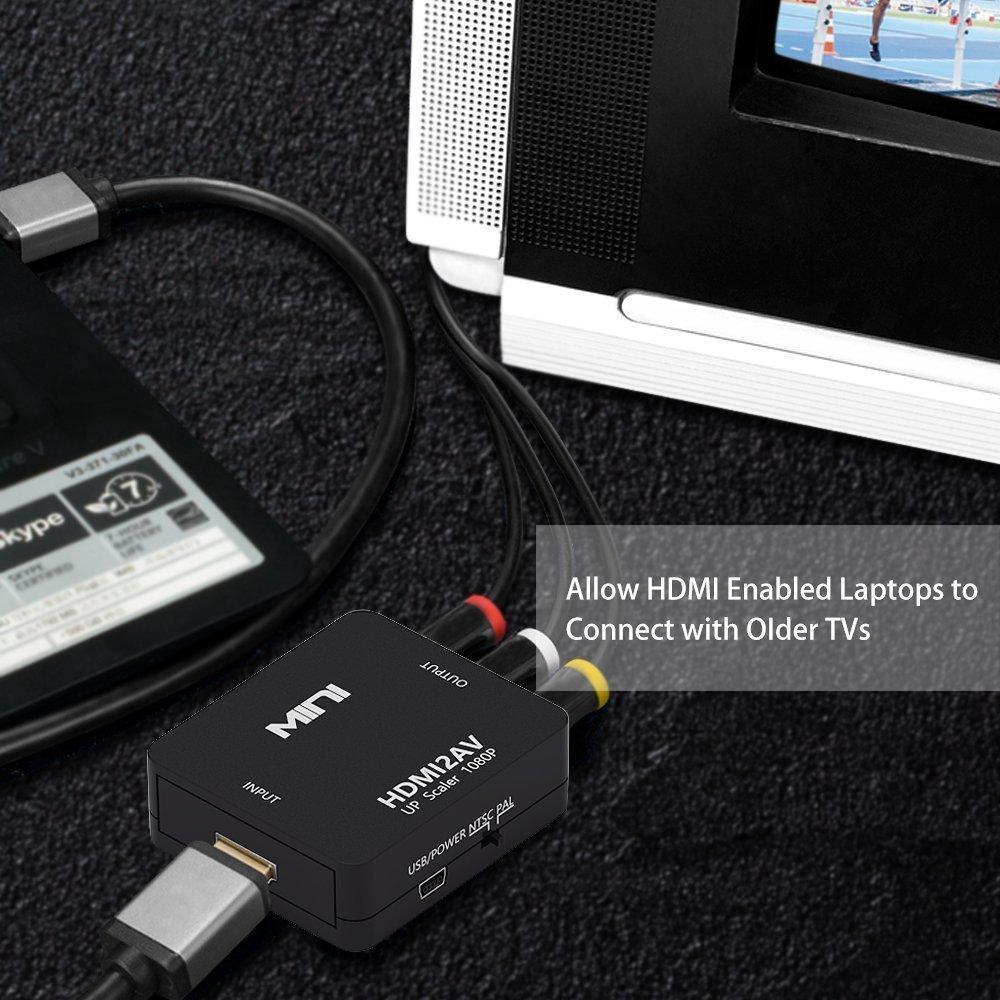 HDMI to RCA, HDMI AV Video Audio Composite PAL / NTSC Converter