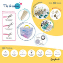 Gemybeads Jewelry Making Supplies Includes Clear Instructions, Charms, Pliers, Findings, Beads and More, Crafts for Girls and Adults, Great Gift for Teens and Women