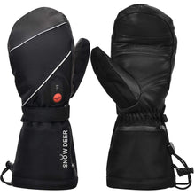 Load image into Gallery viewer, Heated Gloves,Mens Womens Heated Ski Gloves Mittens,7.4V 2200MAH Electric Rechargeable Battery Gloves for Winter Skiing Skating Snow Camping Hiking Heated Arthritis Hand Warmer Gloves
