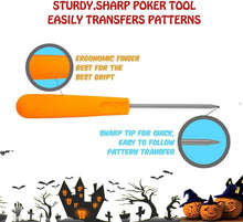 Load image into Gallery viewer, 12 Pieces Professional Pumpkin Carving Tool Kit Heavy Duty Stainless Steel Tool Set with Storage Carrying Case Used As a Carving Knife for Pumpkin Halloween Decoration
