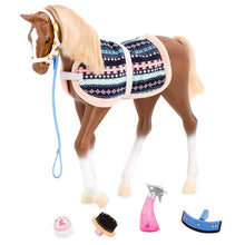 Load image into Gallery viewer, Our Generation Foal, Quarter with Grooming Accessories
