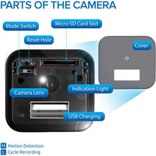 Load image into Gallery viewer, Hawfy HD 1080p Mini Hidden Camera - Mini Spy Camera Wireless Hidden - Motion Detection Mini Camera Spy - Loop Recording Spy Cam &amp; Spy Cameras

