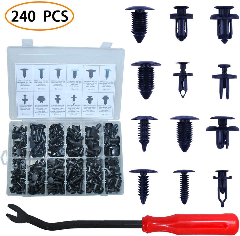 460 PCS Auto Body Retainer Clips Plastic Fasteners Set With Tool Fo