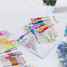 Load image into Gallery viewer, Color Gel Pens for Kid Adult Coloring Books, 24 Colors Gel Art Markers Fine Point Pen with 24 Refills for School Office Art Suppliers by Aen Art
