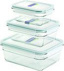 Glasslock 11339 6-Piece Rectangle Oven Safe Container Set