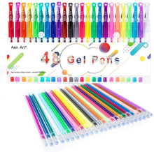 Load image into Gallery viewer, Color Gel Pens for Kid Adult Coloring Books, 24 Colors Gel Art Markers Fine Point Pen with 24 Refills for School Office Art Suppliers by Aen Art
