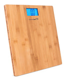 Internet’s Best Bamboo Digital Body Weight Bathroom Scale | Bathroom Accessories | Real Bamboo | Eco Friendly | Wood Décor | Blue LCD Backlight | 400 lbs. Weight Capacity