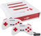 Retro-Bit Super Retro Trio HD Plus 720P 3 in 1 Console System (2019) for Original NES, SNES, and Sega Genesis Games - Red/White