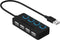 Sabrent 4-Port USB 2.0 Hub with Individual LED lit Power Switches (HB-UMLS)