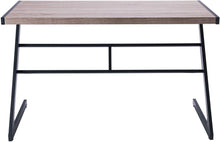 Load image into Gallery viewer, FIVEGIVEN Rustic Computer Writing Desk Industrial Study Table Simple Z Shaped Desk Driftwood 48 Inch
