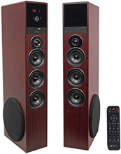 Load image into Gallery viewer, Rockville TM150B Black Home Theater System Tower Speakers 10&quot; Sub/Blueooth/USB
