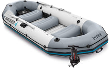 Load image into Gallery viewer, Intex Mariner 4, 4-Person Inflatable Boat Set with Aluminum Oars and High Output Air Pump (Latest Model)
