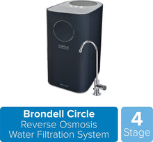Load image into Gallery viewer, Brondell Circle Reverse Osmosis System, Under Sink, Black – 4 Stage RO Water Designer Chrome Faucet– Quick Change Filter, WQA Gold Seal-Certified
