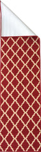 Load image into Gallery viewer, Ottomanson Ottohome Collection Contemporary Morrocan Trellis Design Non-Skid (Non-Slip) Rubber Backing Runner Rug, 20&quot; X 59&quot;, Red
