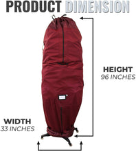 Load image into Gallery viewer, 612 Vermont Heavy-Duty Upright Christmas Tree Storage Bag for Artificial Trees up to 9 Foot Tall, Durable Woven Polyester Fabric, Stand Not Included
