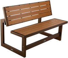 Load image into Gallery viewer, LIFETIME 60139 Outdoor Convertible Bench, 55 Inch, Mocha Brown
