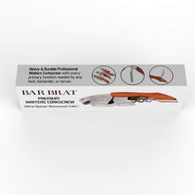 Load image into Gallery viewer, Wine Opener &amp; Waiters Corkscrew (Rosewood) by Bar Brat ™ / Stronger Than Other Wine Openers &amp; Corkscrews/Only Corkscrew You&#39;ll Ever Use/Wine Foil Cutter included by  Bar Brat
