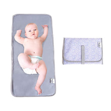 Load image into Gallery viewer, Baby Changing Pad | Fully Padded for Baby&#39;s | Foldable Large Waterproof Mat | Portable Travel Station for Toddlers Infants &amp; Newborns (Grey) by MIKILIFE
