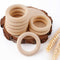 Teething Rings for Babies 5.5cm(2.1in) 20pcs Maple Original Wood Teether DIY jewelry Toys Infant Rattle (0.35in thick)