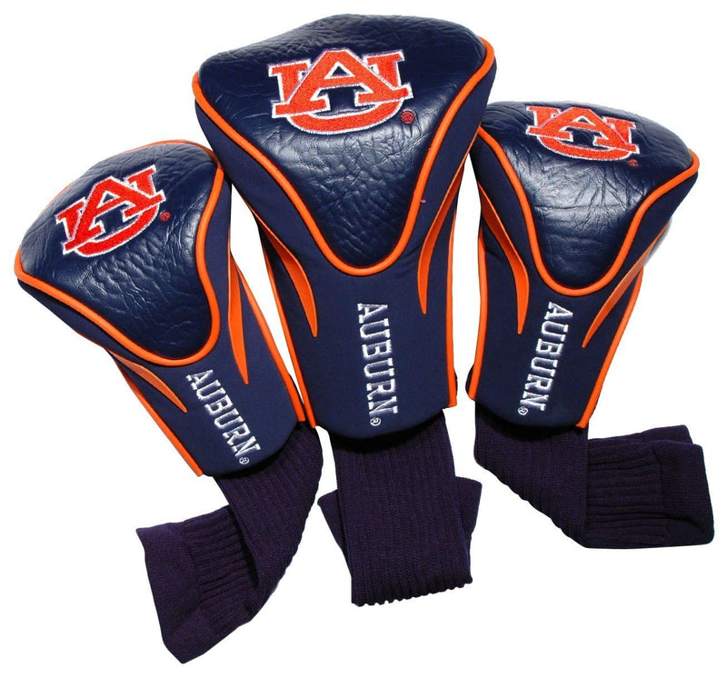 Team Golf NCAA Contour Golf Club Headcovers (3 Count), Numbered 1, 3, & X, Fits Oversized Drivers, Utility, Rescue & Fairway Clubs, Velour lined for Extra Club Protection