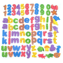 Load image into Gallery viewer, Kiddosland Bath Toy Organizer Quick Dry Mesh Net Without Mold with Bundle Pack of 84 Pcs Baby Educational Bathtub Alphabet Toys Non-Toxic EVA Letters Sea Animals Numbers
