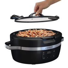 Load image into Gallery viewer, Crockpot Thermoshield 6 Quart Manual Slow Cooker, Black

