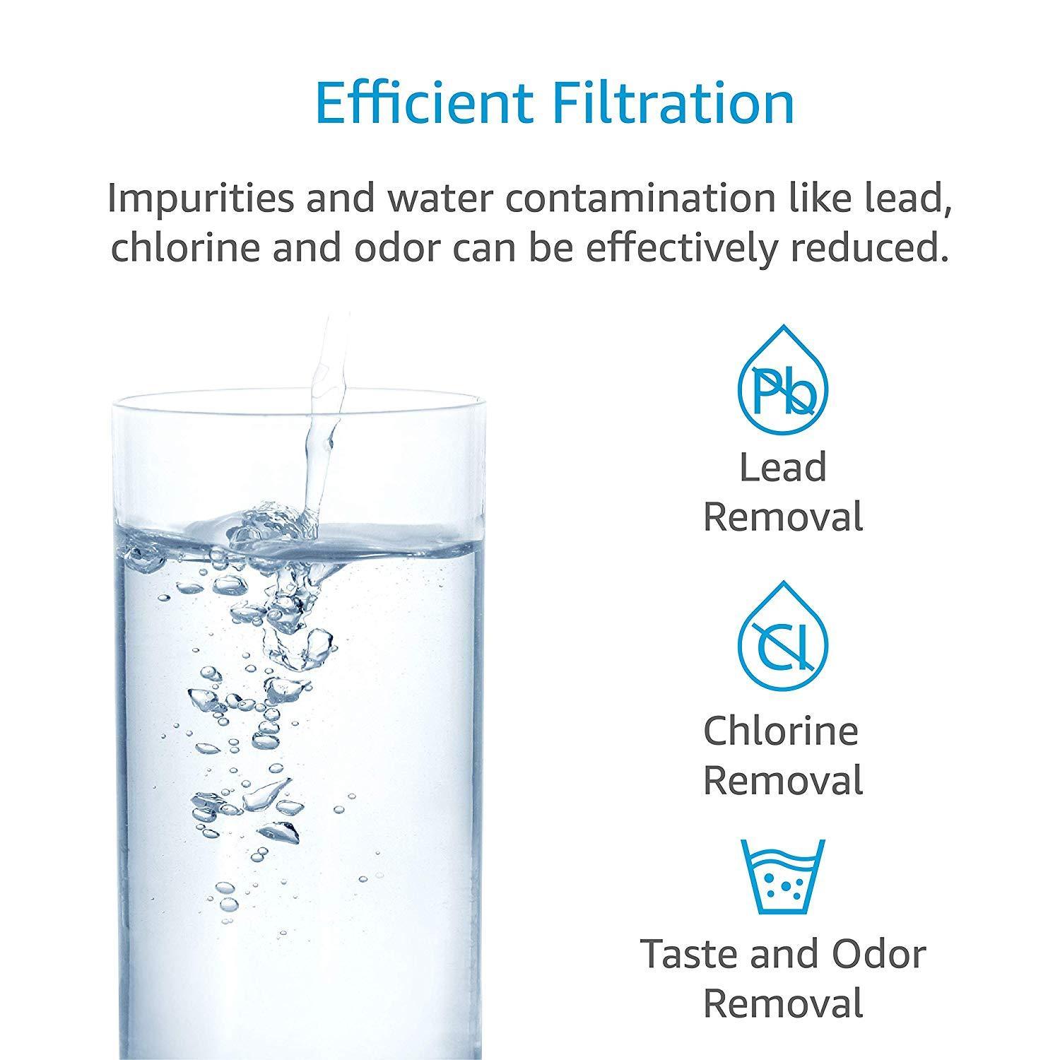 AQUACREST XWF Refrigerator Water Filter, Compatible with GE GBE 21, GDE21, GDE25, GFE24, GFE26, GNE21, GNE25, GNE27, GWE19, GYE18, GSE25, GSS23, GSS25, GZS22, PSE25, CZS22