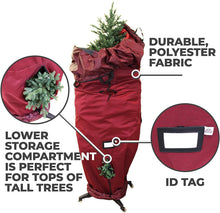Load image into Gallery viewer, 612 Vermont Heavy-Duty Upright Christmas Tree Storage Bag for Artificial Trees up to 9 Foot Tall, Durable Woven Polyester Fabric, Stand Not Included
