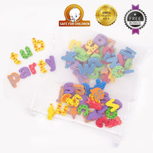 Load image into Gallery viewer, Kiddosland Bath Toy Organizer Quick Dry Mesh Net Without Mold with Bundle Pack of 84 Pcs Baby Educational Bathtub Alphabet Toys Non-Toxic EVA Letters Sea Animals Numbers
