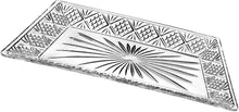 Load image into Gallery viewer, Godinger Dublin Rectangular Crystal Tray, 12 Inch x 6.5 Inch
