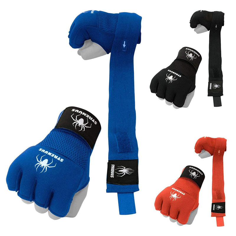 Strenuus Quick-Apply Gel-Padded Wraps for Boxing Gloves; Boxing Wraps; Kickboxing Wraps; Lightning-Fast Wrapping; Non-Slip Padding; Quick-Drying Fabric; Buy Now and Get Ready Faster Than Your Friends