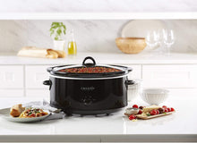 Load image into Gallery viewer, Crockpot SCV800-B, 8-Quart Oval Manual Slow Cooker, Black
