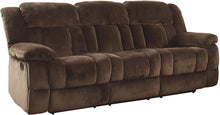 Load image into Gallery viewer, Homelegance Laurelton 90&quot; Microfiber Double Reclining Sofa, Chocolate Brown
