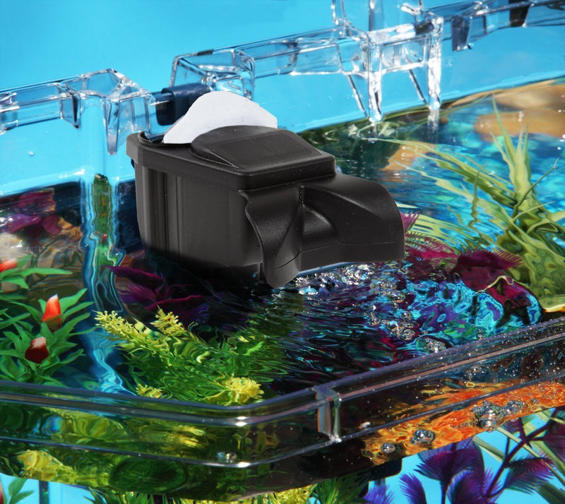 Koller Products 6.5-Gallon Aquarium Kit with Power Filter and LED Lighting, (AP650)